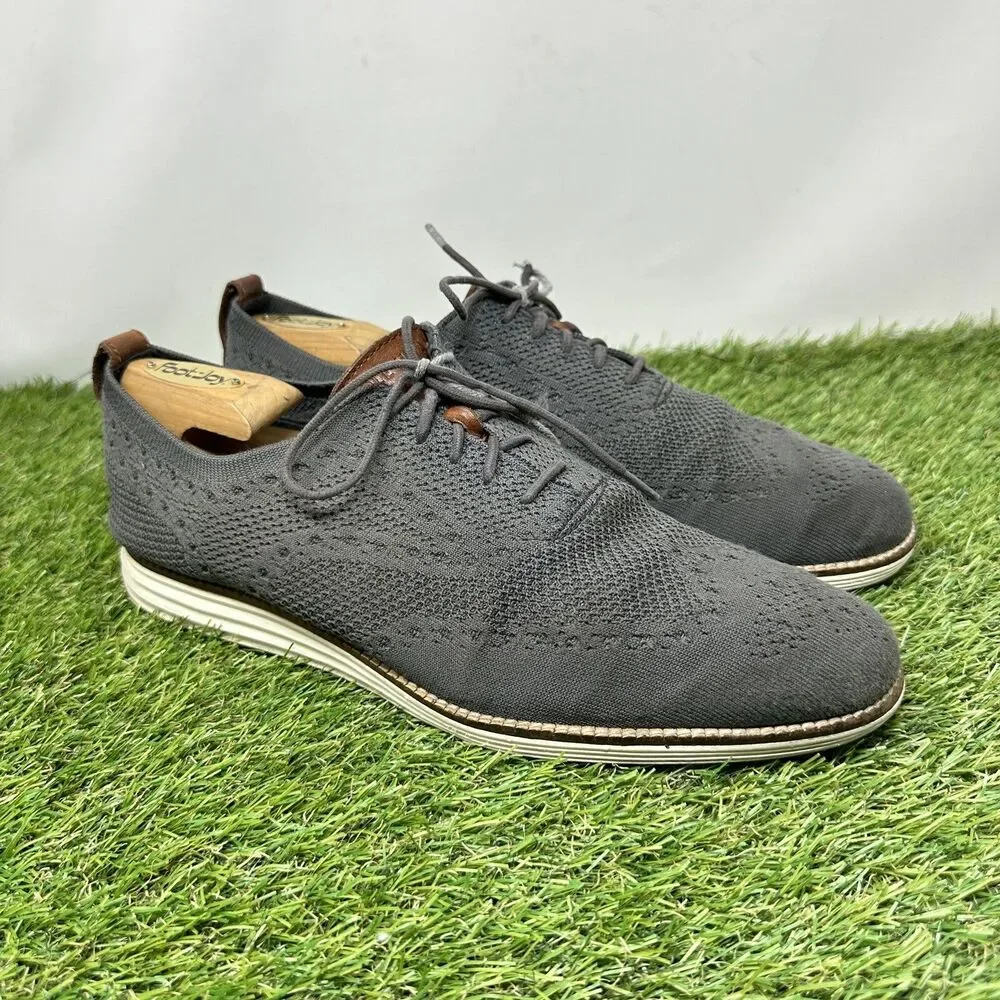 Cole Haan Original Grand Stitchlite Wingtip Oxford Gray C27961 Men’s Size 11.5 M